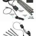  Araç İçi Ayak Altı Led 12 Led Işık Sese Müziğe Duyarlı RGB Işıklı Aydınlatma Seti