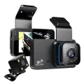 BUĞZ Araç içi çift lens wifi dash cam 1080P gece görüşlü çarpışma algılamalı video kamera