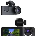  Araç İçi Dikiz Kamerası Sürüş Kaydedici 3 Lensli DVR Kamera