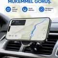 BUĞZ Araç İçi Manyetik Telefon Tutucu Havalandırma Izgarası Uyumlu Telefon Tutacağı