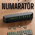  Araç İçi Numaratör Numaralık Torpido Üstü Açılır Kapanır Telefon Numarası Bırakma