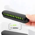  Araç İçi Numaratör Numaralık Torpido Üstü Açılır Kapanır Telefon Numarası Bırakma