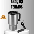 BUĞZ Araç İçi Su Isıtıcı Termos Kupa 12 Watt Enerji Tasarruflu