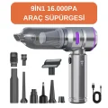 BUĞZ Araç içi süpürge şarjlı gümüş 0-250 watt 71-80 dba 2 yıl garantili 2-3 saat şarj süresi