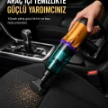 BUĞZ Araç İçi Temizlik İçin Şarjlı El Süpürgesi Çok Başlıklı Pratik Temizlik Cihazı