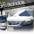 BUĞZ Araç Kar Buz Önleyici Büyük Boy Araç Ön Cam Brandası (150 cm x 70 cm)