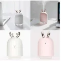 BUĞZ Aromaterapi Hava Nemlendirici Dekoratif USB Şarjlı Tavşan Nemlendirici - Lisinya