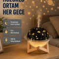 BUĞZ Aromaterapili USB Hava Nemlendirici – Projeksiyon Işıklı, Sessiz ve Şık Tasarım