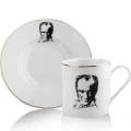 BUĞZ Atatürk Tasarımlı Porselen 2li Kahve Seti
