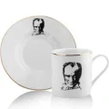 BUĞZ Atatürk Tasarımlı Porselen 2li Kahve Seti