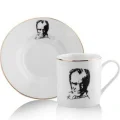 BUĞZ Atatürk Tasarımlı Porselen 2li Kahve Seti