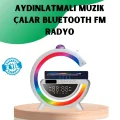 BUĞZ Aux TF Kart FM Destekli Dijital Saatli Kablosuz Şarjlı Hoparlör