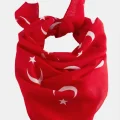 BUĞZ Ay Yıldız Desenli Bandana 50*50
