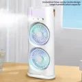 BUĞZ Ayaklı gri vantilatör 2 yıl garantili şarjlı taşınabilir gece lambası ve sulu buhar fanı