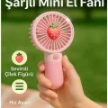 BUĞZ Ayaklı mini taşınabilir sessiz el fanı şarjlı masa üstü hava üflemeli metalik vantilatör