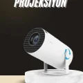 BUĞZ Ayaklı Projeksiyon Taşınabilir Mini Projektör Sinema Projektörü Android