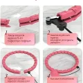 BUĞZ Ayarlanabilir Akıllı Hula Hoop Bel İnceletme Egzersiz Çemberi Kırmızı 24 Parça Fitness