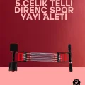  Ayarlanabilir Elastik Yaylı Ergonomik Tasarımlı Kas Güçlendirme Seti