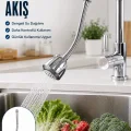 BUĞZ Ayarlanabilir Musluk Başlığı Esnek Spiral Hortumlu Lavabo Uzatma Aparatı