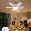 BUĞZ Ayarlanabilir Parlaklık Özellikli LED Tavan Vantilatörü Süper Sessiz Motor Teknolojisi ve Güçlü Hava Akışı