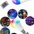 BUĞZ Ayarlanabilir Parlaklık RGB Led Ampul Beyaz Lamba Ve Renkli Ampul - Lisinya
