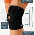  Ayarlanabilir Patella Destekli Ligamentli Menüsküs Çapraz Bağ Koruma Spor Koşu İçin Silikonlu Dizlik