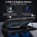 BUĞZ Ayarlanabilir Yükseklik Kademeli Laptop Soğutucu Fan