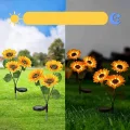 BUĞZ Ayçiçeği Solar Bahçe Aydınlatması 2’li Paket