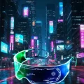 BUĞZ Aydınlatmalı LED Parti Gözlüğü Çok Renkli Modlu Cyberpunk Tasarım