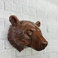 BUĞZ Ayı Başı Duvar Dekoru Modern Asılabilir Heykel 25x19 cm
