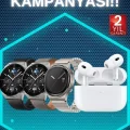 BUĞZ Aynalı Bluetooth Kulaklık Yeni Nesil Akıllı Saat Titreşimli Nabız Ölçer Spor Modları - BUĞZ