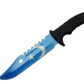 BUĞZ Ayyıldız Mf013bl Mavi Av Bıçağı 31cm - Testere Detaylı Bıçak, Kılıflı, Plastik Sap