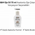 BUĞZ B&M Oje Sil 70 ml Asetonlu Oje Çıkarıcı Güçlü Formül 1 ADET