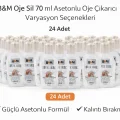 BUĞZ B&M Oje Sil 70 ml Asetonlu Oje Çıkarıcı Güçlü Formül 24 ADET