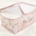  Baby 6lı Desenli Fileli Bavul Valiz İçi Düzenleyici Çok Amaçlı Organizer (pembe)