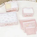 BUĞZ Baby 6lı Desenli Fileli Bavul Valiz İçi Düzenleyici Çok Amaçlı Organizer (pembe)