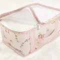 BUĞZ Baby 6lı Desenli Fileli Bavul Valiz İçi Düzenleyici Çok Amaçlı Organizer (pembe)