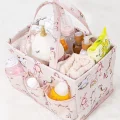  Baby Kullanımı Kolay Desenli Taşınabilir Bakım Çantası (pembe)