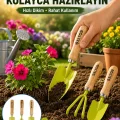 BUĞZ Bahçe El Aletleri Seti Toprak Düzenleme ve Dikim Aparatı