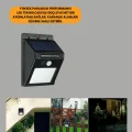 BUĞZ Bahçe ve Dış Mekanlar İçin Güneş Enerjili 20 LED Hareket Sensörlü Lamba Yeni Nesil