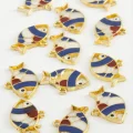 BUĞZ Balık Tek Kulp Mineli Bileklik ve Kolye Ucu Aparatı 1 Adet