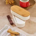  Bambu Kapaklı Lunch Box Kahvaltılık Saklama Kabı Large Bölmeli
