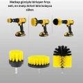 Banyo ve Mutfak İçin Matkap Ucu Temizlik Fırçası 3’lü Set
