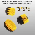  Banyo ve Mutfak İçin Matkap Ucu Temizlik Fırçası 3’lü Set
