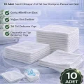 BUĞZ Batın Kompres 45x45 cm 8 Katlı 10 Adet Tel Tel Gaz Kompres Steril Olmayan Pansuman Bezi
