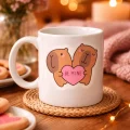 BUĞZ Be Mine Sevimli Ayıcık Tasarımlı Porselen Kupa Model 43 – Aşk Temalı Sevgili Kupası – Özel Gün Hediyesi