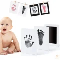 BUĞZ Bebek El Ayak Izi Fotoğraf Çerçevesi El Ayak İzi Kalıbı Seti