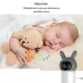 BUĞZ Bebek Kamerası Kumandalı Monitörlü Karşılıklı Konuşma Özellikli , Hatırlatıcılı Ip Bebek Kamerası - Lisinya