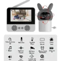 BUĞZ Bebek Kamerası Kumandalı Monitörlü Karşılıklı Konuşma Özellikli , Hatırlatıcılı Ip Bebek Kamerası - Lisinya