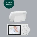BUĞZ Bebek Monitörü Cry Detection ve HD Gece Görüş Destekli - Lisinya